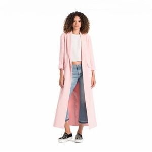 Alice + Olivia Angel Long Pink Coat